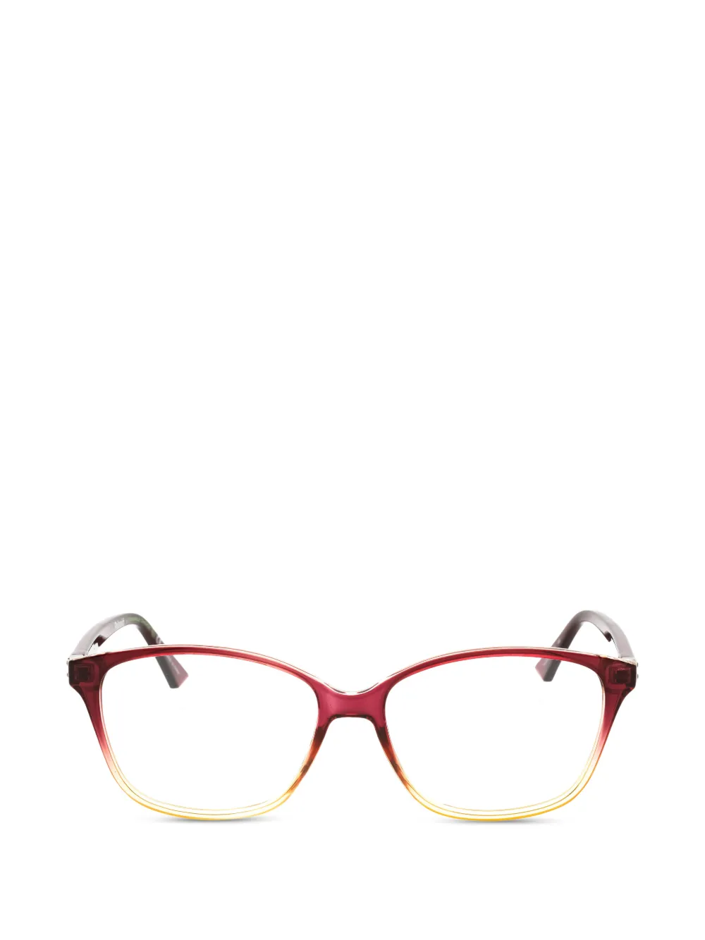 Polaroid rectangle-frame glasses