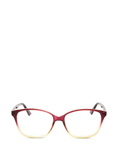 Polaroid rectangle-frame glasses