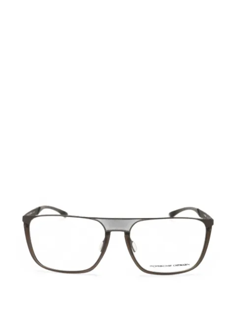 Porsche Design rectangle-frame glasses