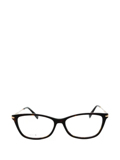 Tommy Hilfiger tortoiseshell-effect rectangle-frame glasses