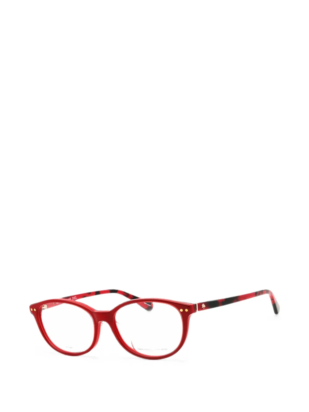 Kate Spade Evangeline oval-frame glasses Rood