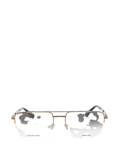 Police rectangle-frame glasses