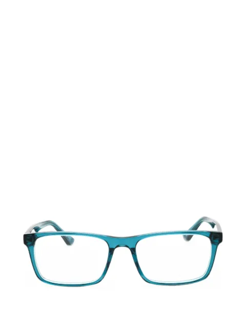 Police rectangle-frame glasses