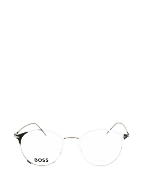 BOSS round-frame glasses