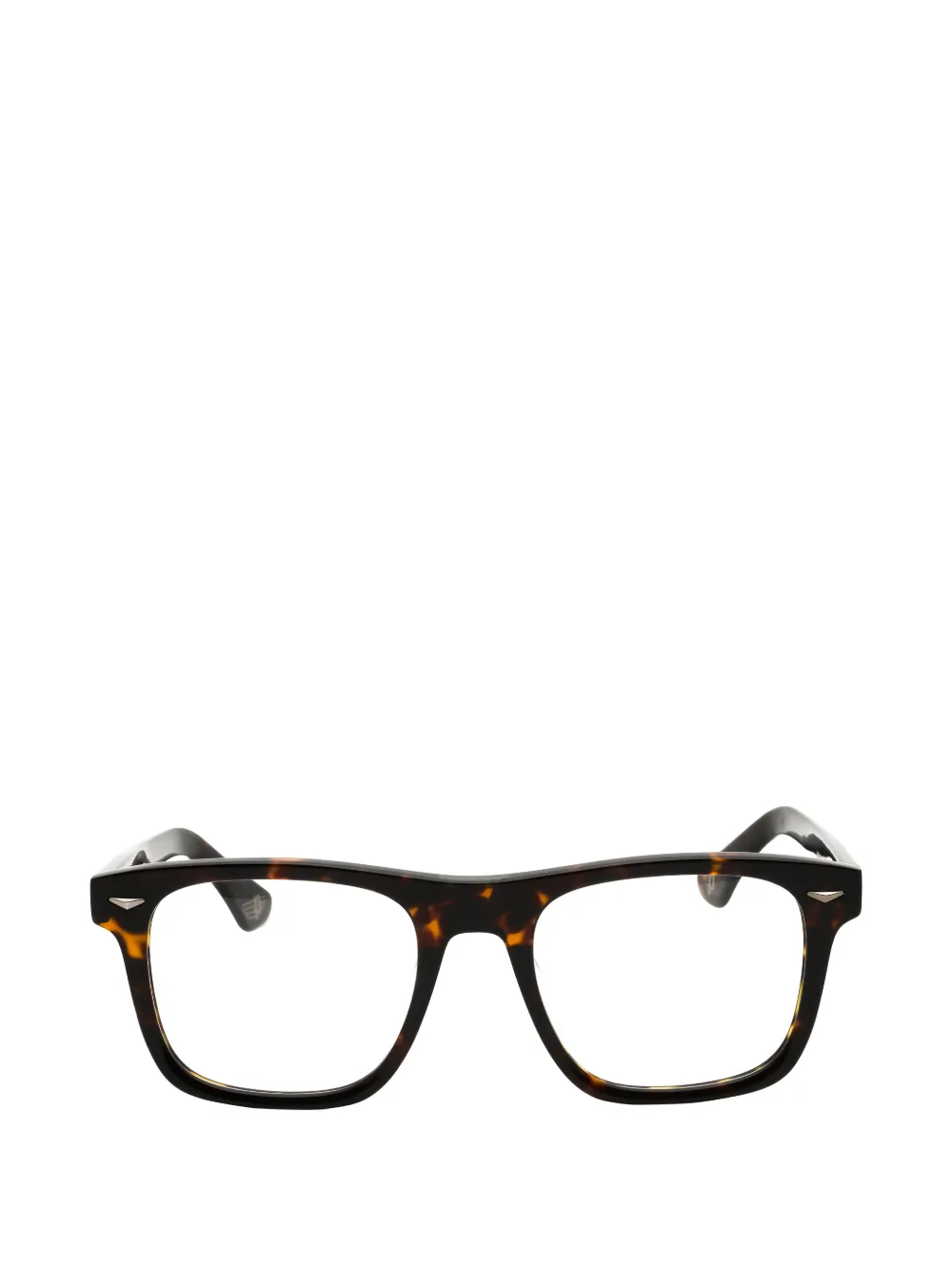 Police tortoiseshell-effect rectangle-frame glasses · 52