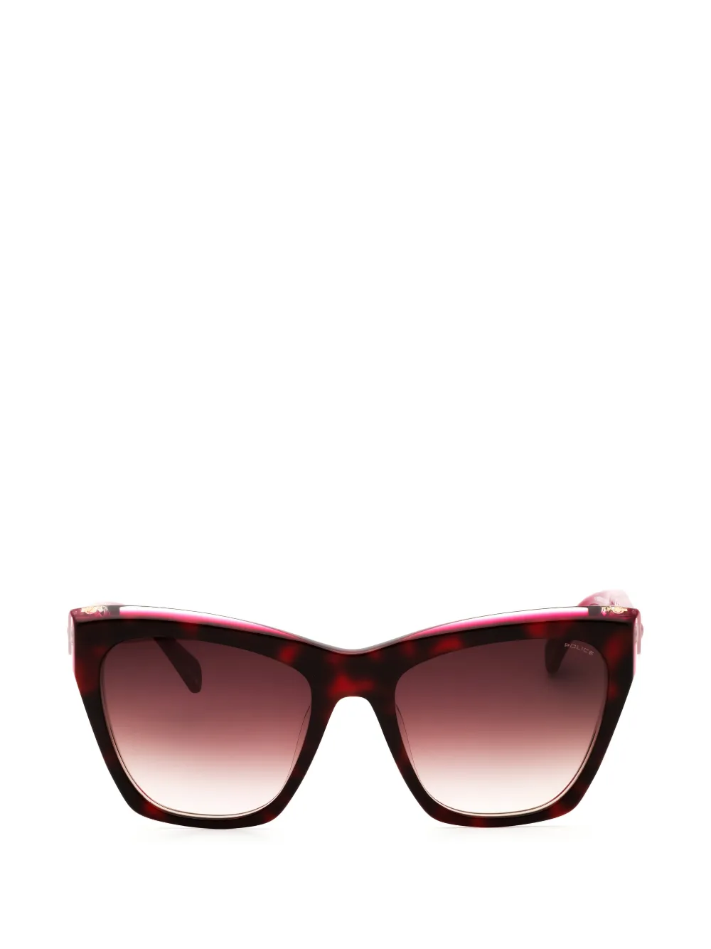 Police tortoiseshell-effect cat-eye frame sunglasses