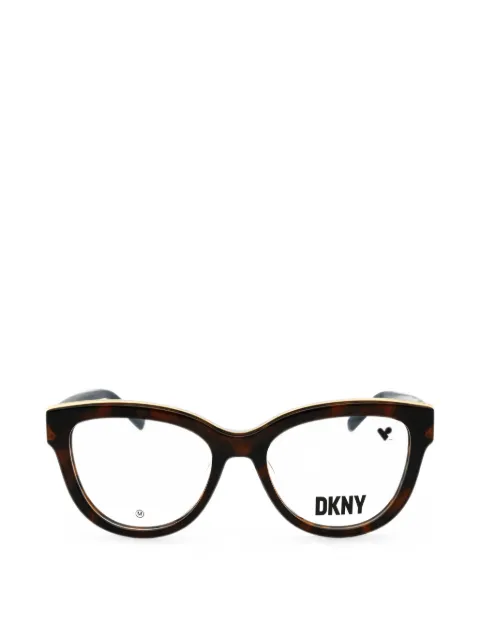 DKNY tortoiseshell-effect cat-eye glasses