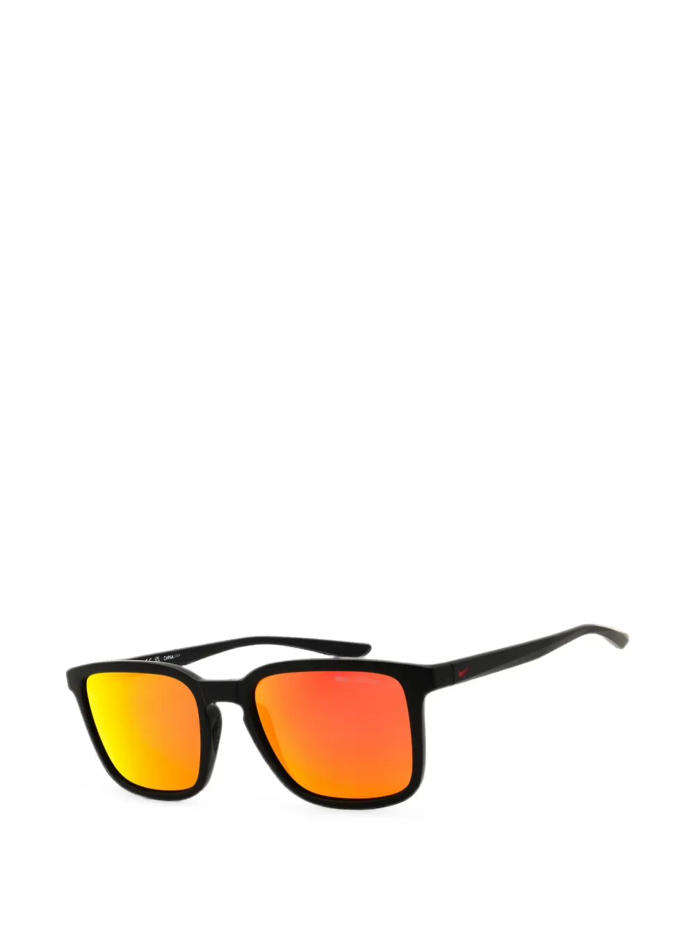 Nike Circuit rectangle-frame sunglasses Zwart
