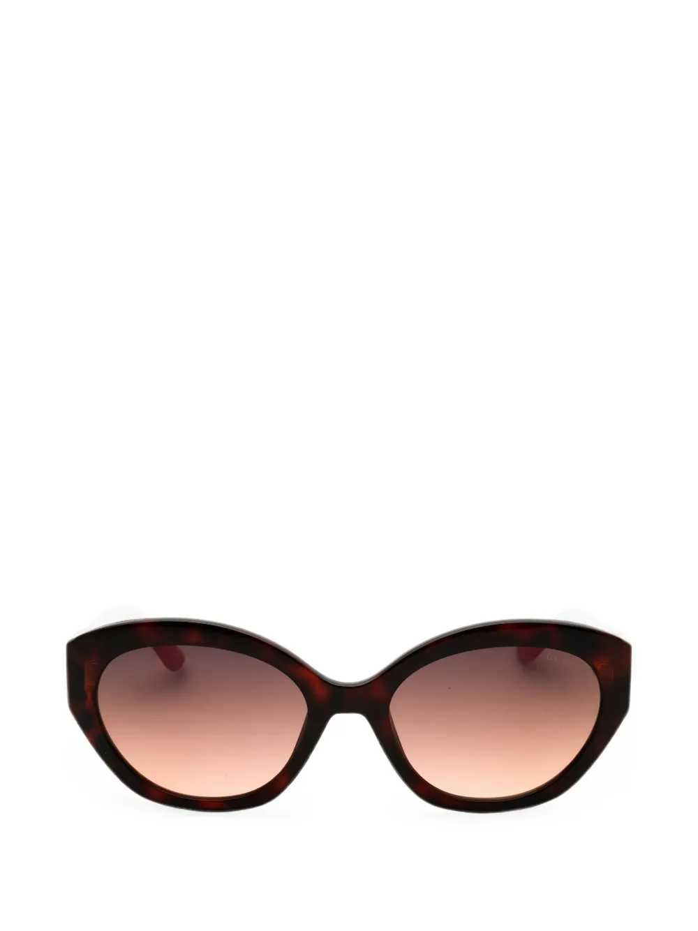 GUESS EYEWEAR tortoiseshell-effect oval-frame sunglasses