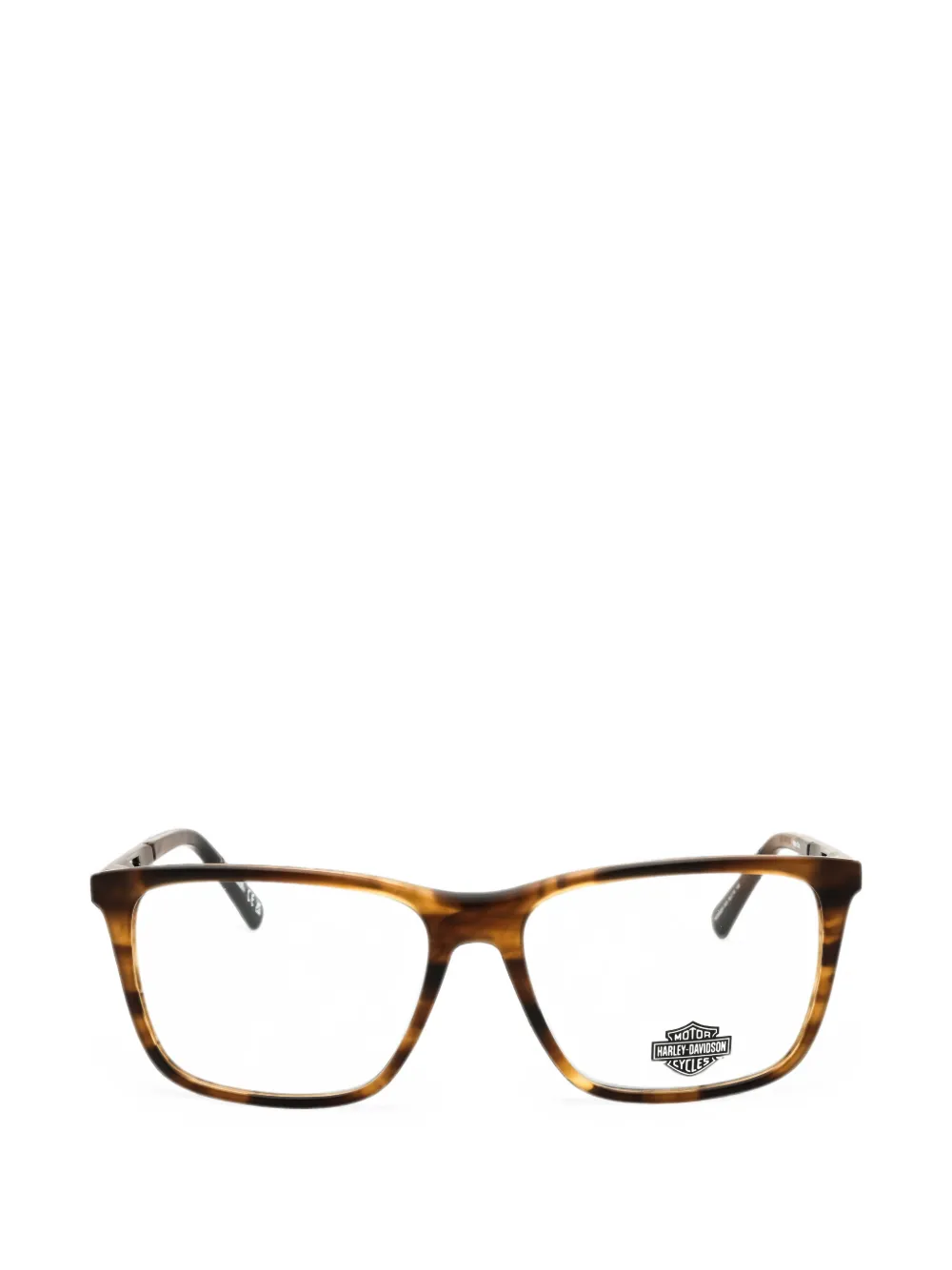HARLEY-DAVIDSON tortoiseshell-effect rectangle-frame glasses | marrón | Image 1