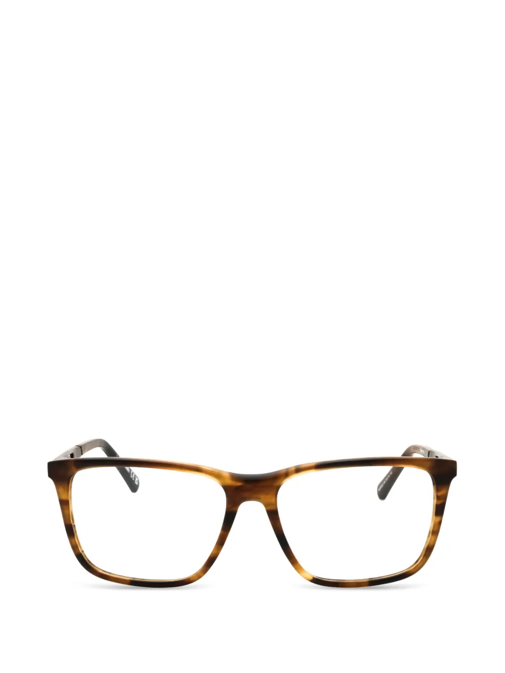 HARLEY-DAVIDSON tortoiseshell-effect rectangle-frame glasses
