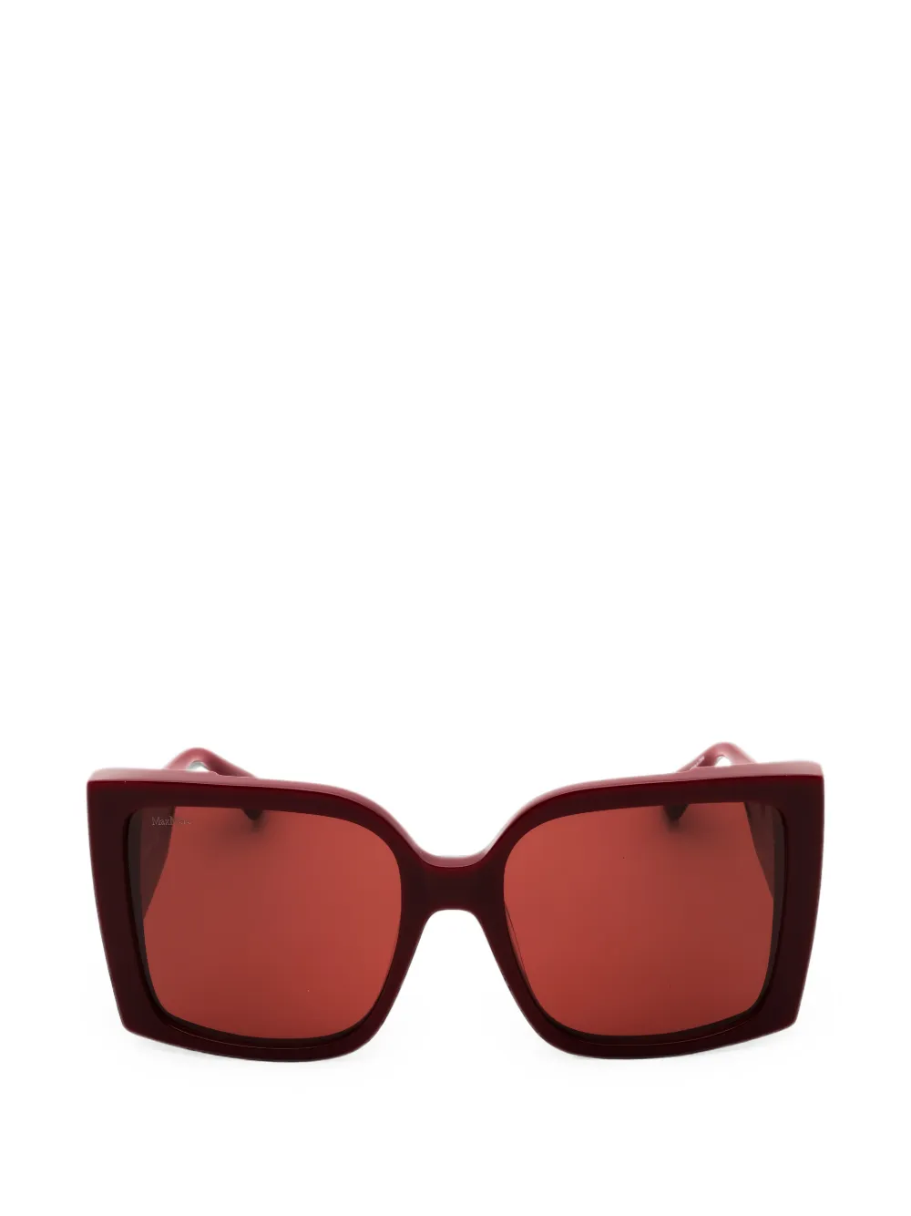 Max Mara oversized square-frame sunglasses - Rosso