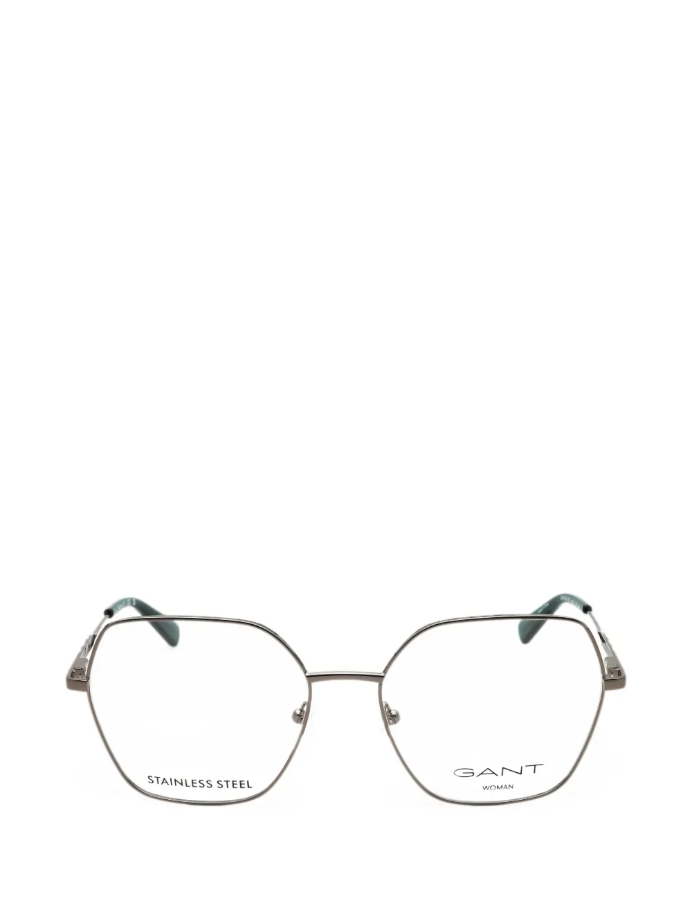 Gant Geometric-frame Glasses In Silver