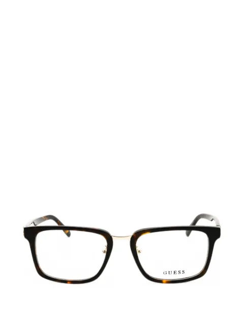 GUESS USA tortoiseshell-effect rectangle-frame glasses
