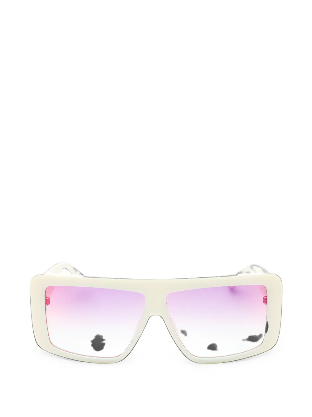 GUESS USA rectangle-frame chain-link sunglasses - Bianco