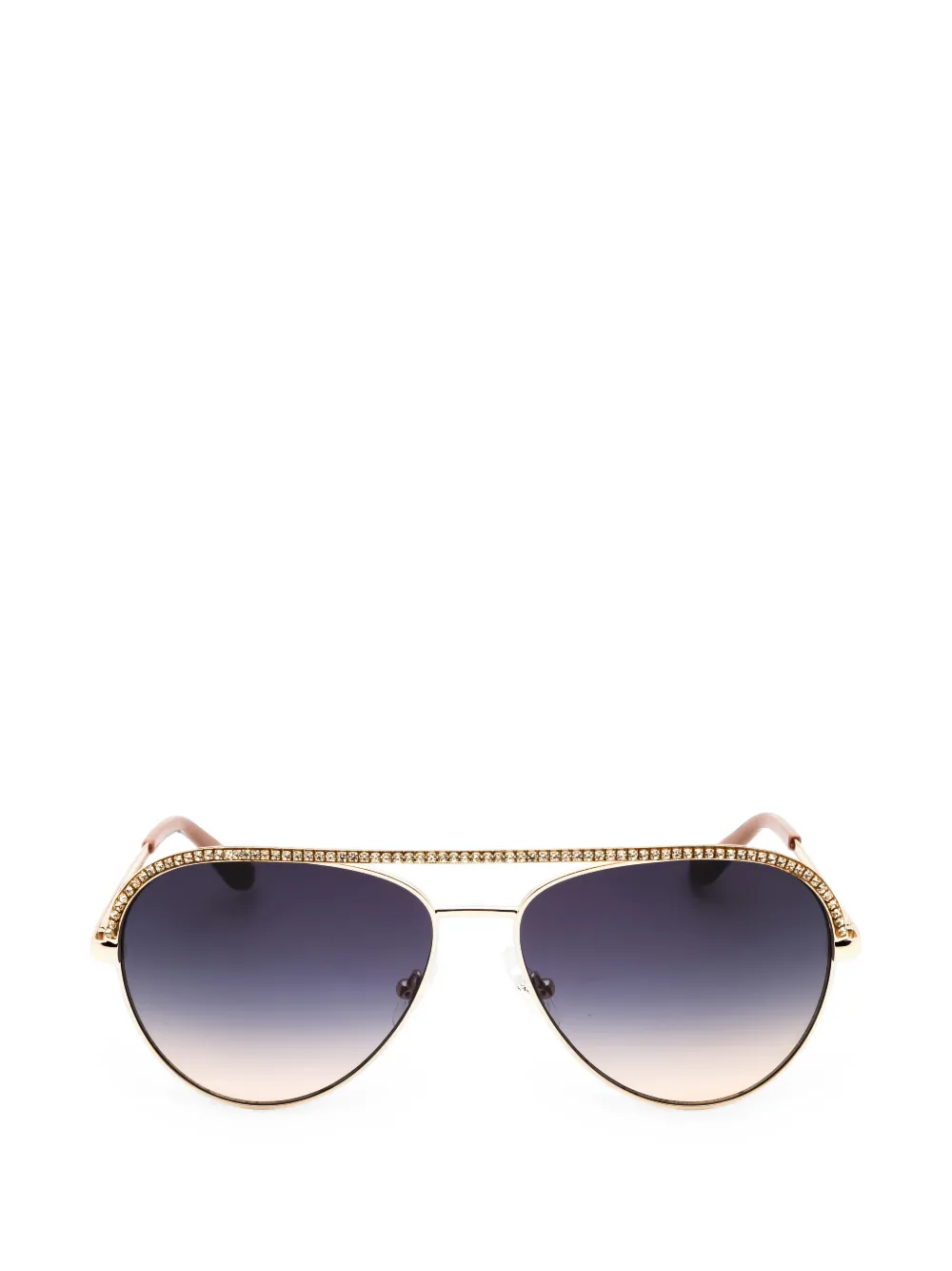 GUESS USA crystal-embellished pilot-frame sunglasses