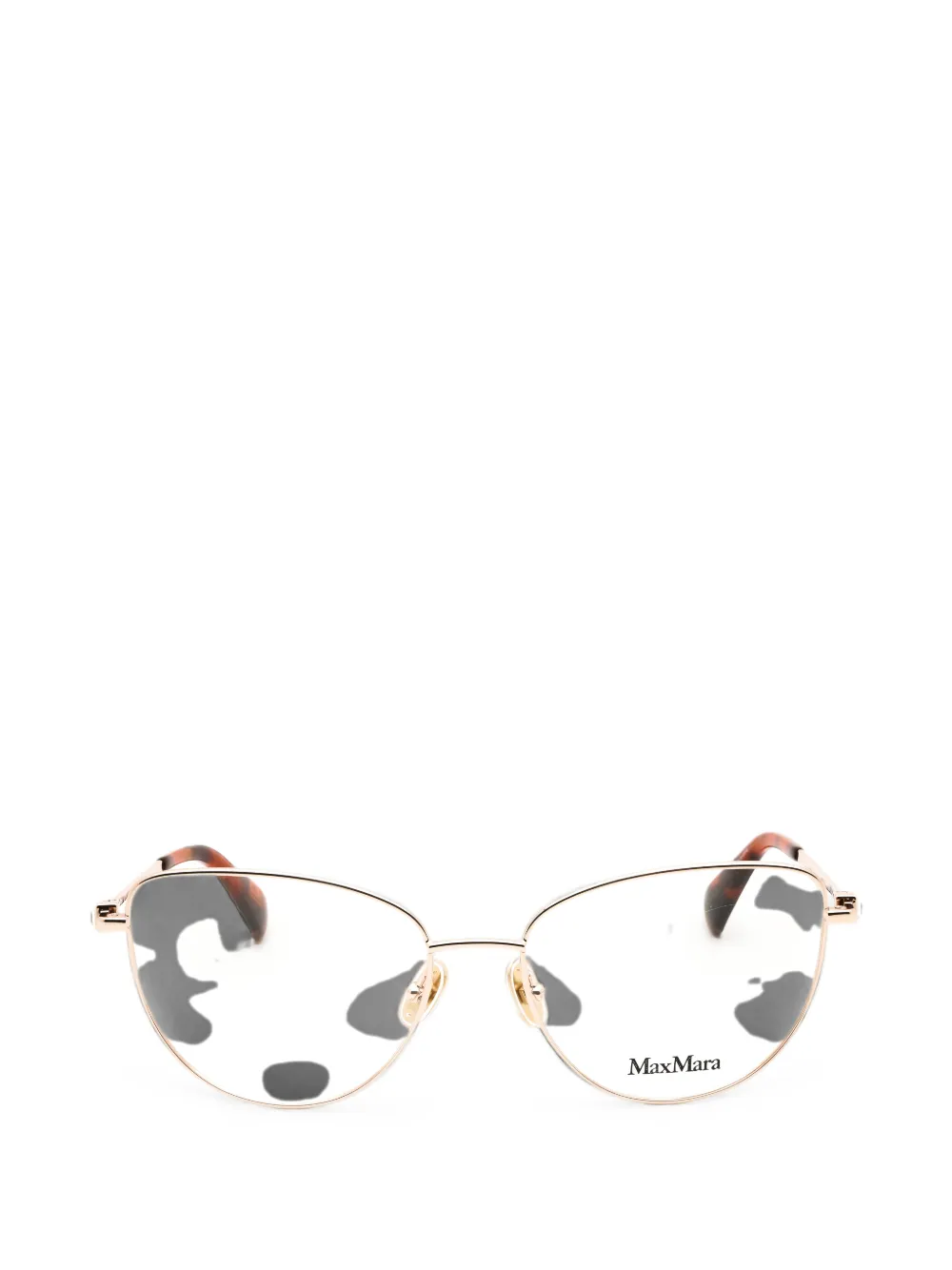 Max Mara Eyewear Cat-eye Glasses In Gold