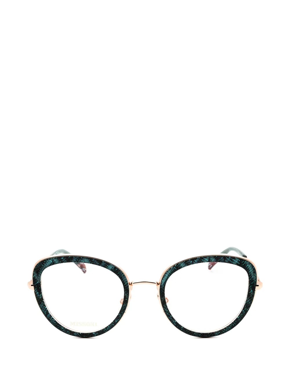 MISSONI EYEWEAR cat-eye frame glasses - Blu