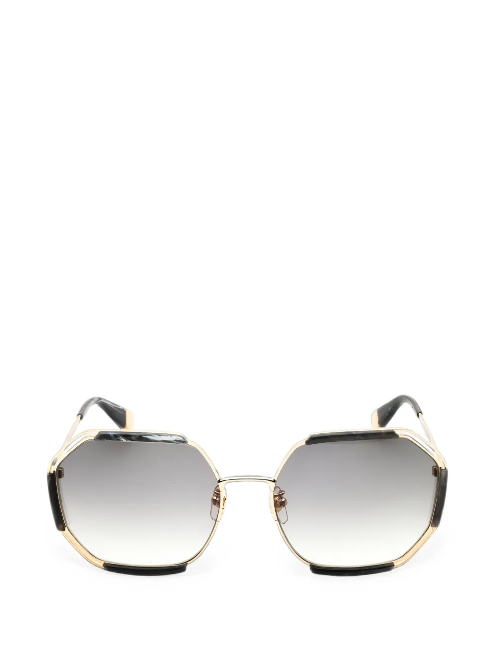 Furla round-frame sunglasses - Oro