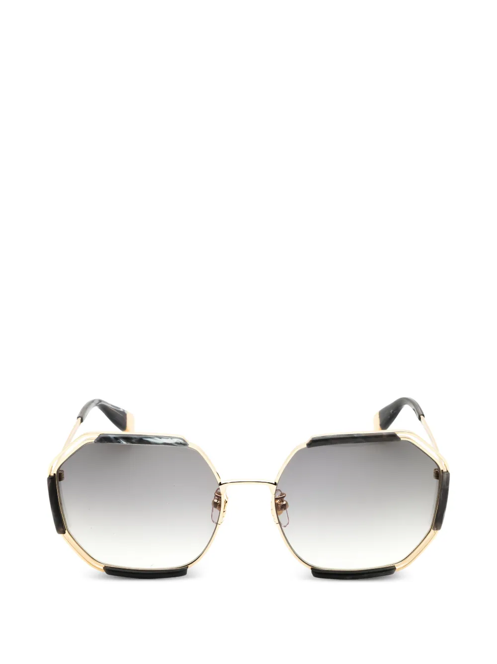 Furla round-frame sunglasses - Oro