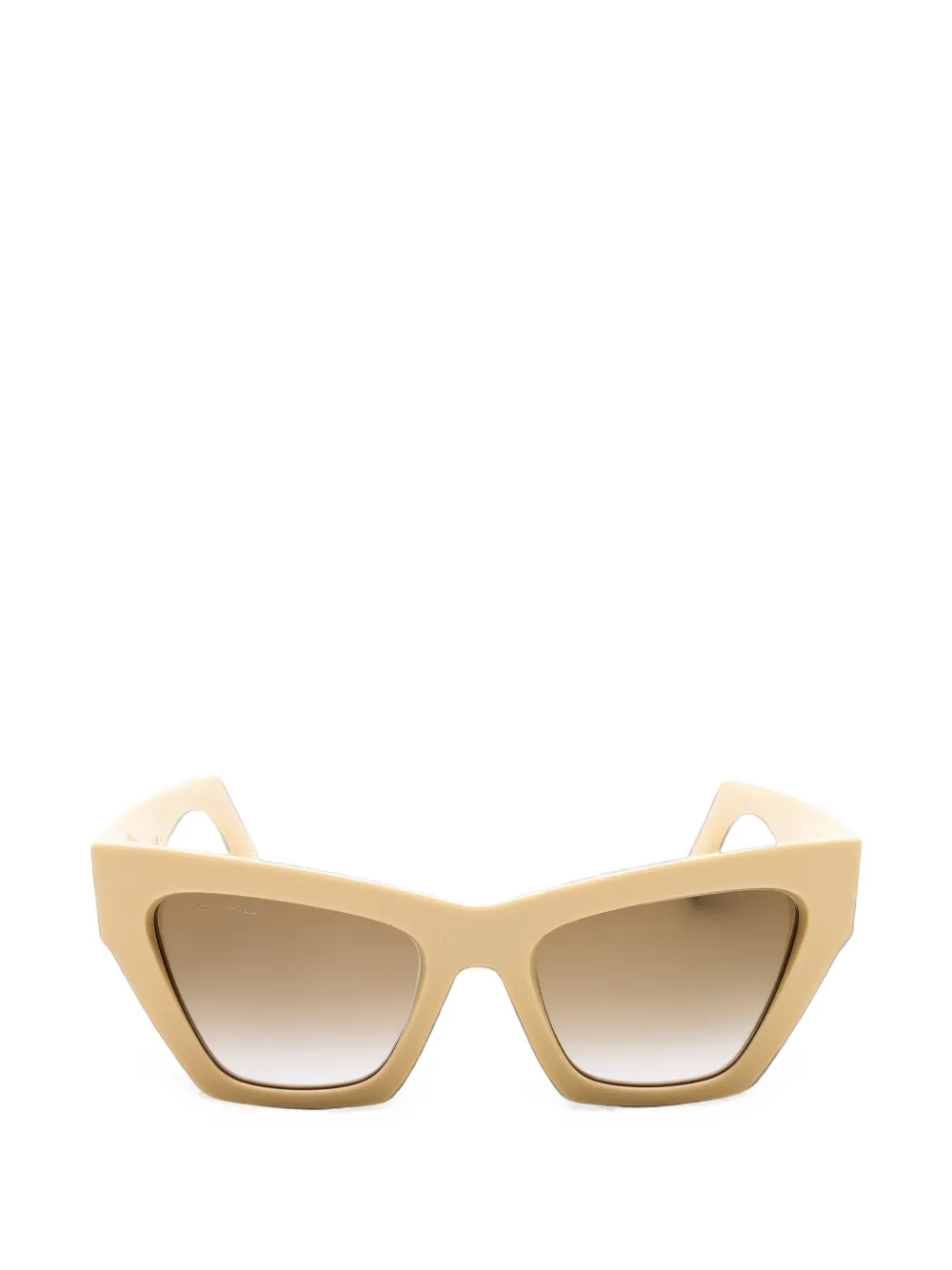 ETRO Pegasus-embellishment cat-eye sunglasses - Toni neutri