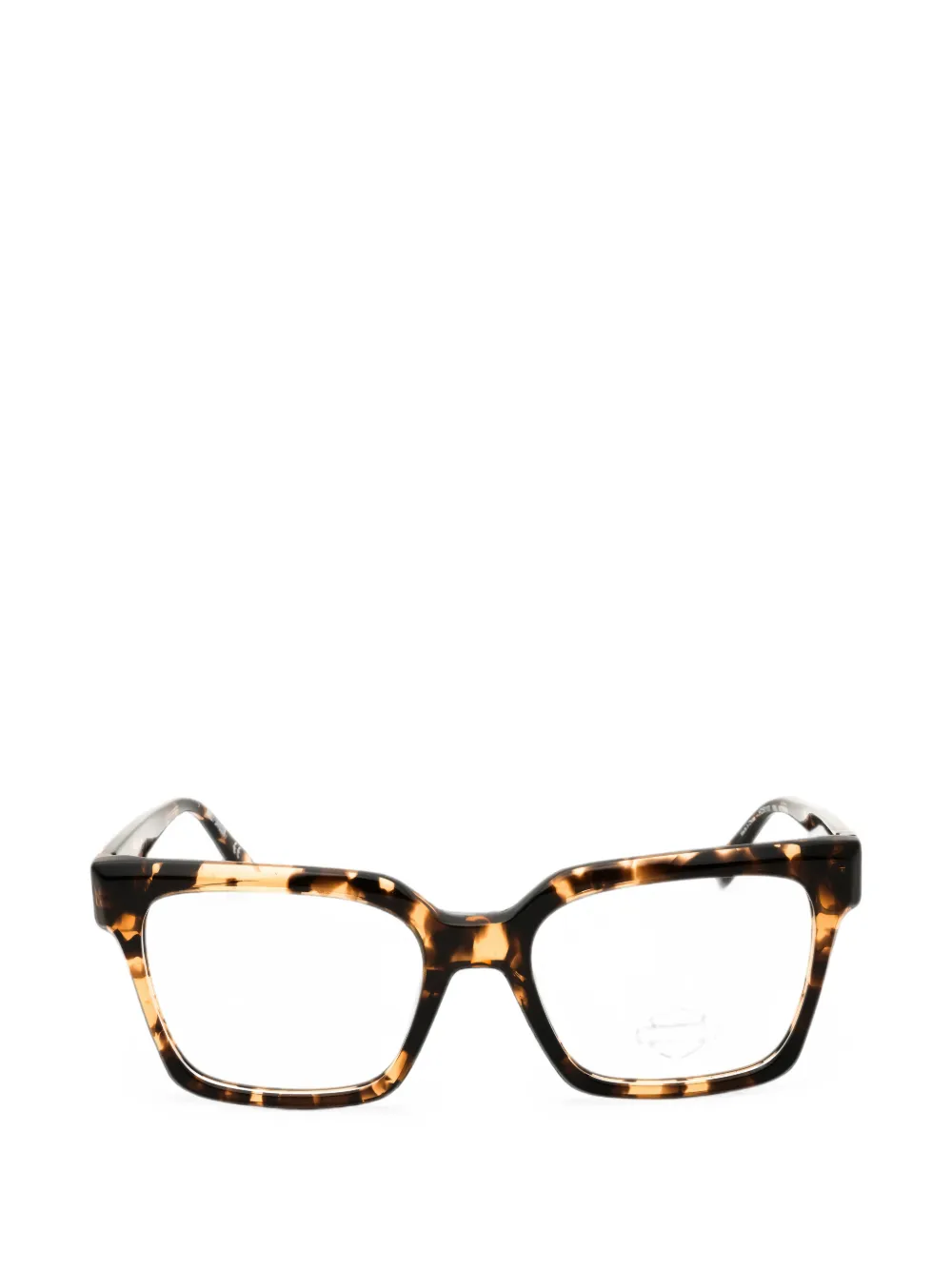 HARLEY-DAVIDSON tortoiseshell-effect rectangle-frame glasses