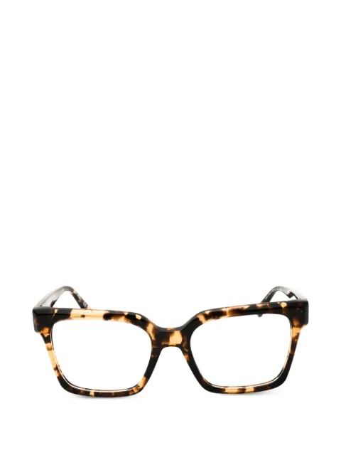 HARLEY-DAVIDSON tortoiseshell-effect rectangle-frame glasses