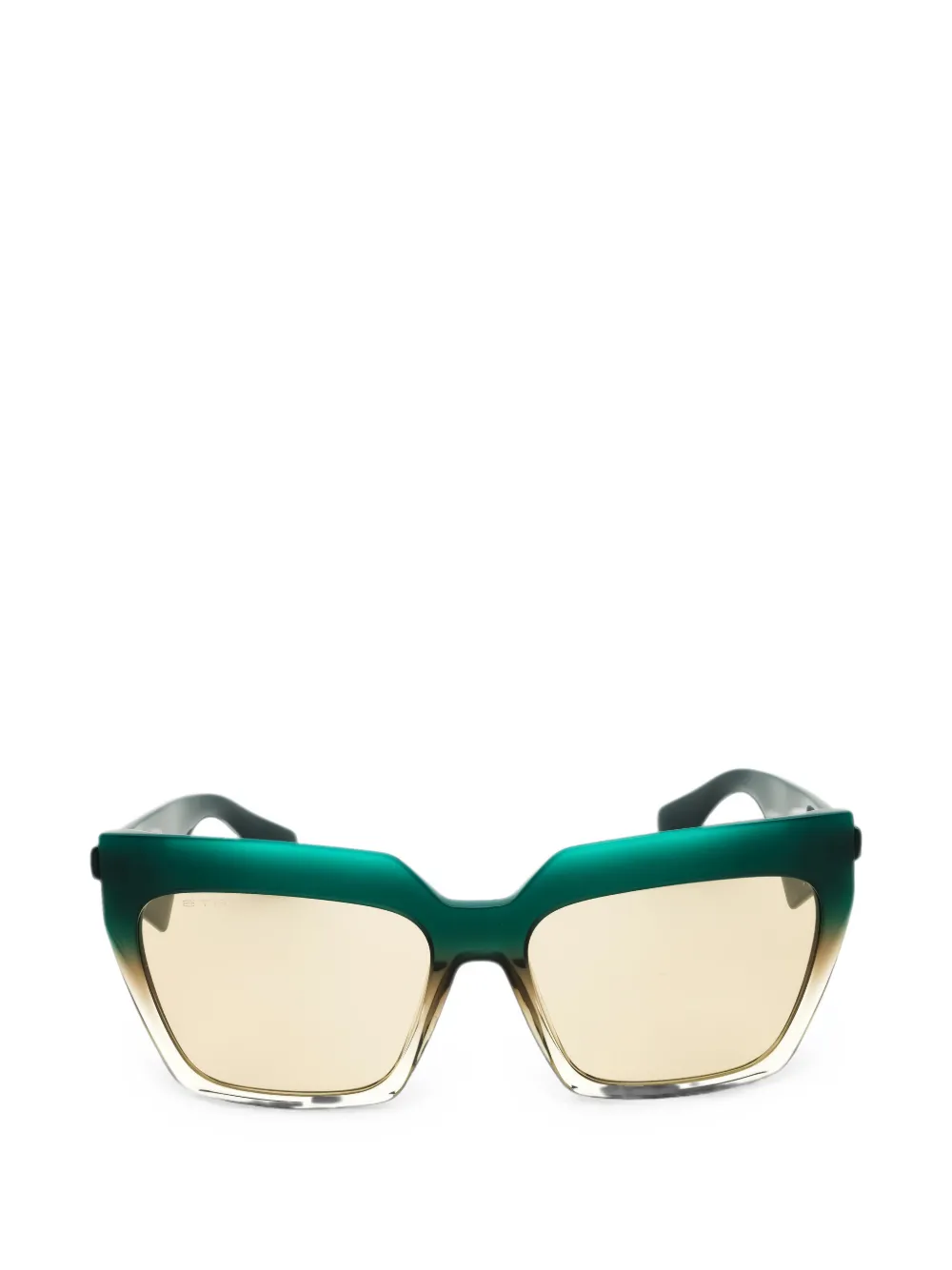 ETRO geometric-frame sunglasses - Verde