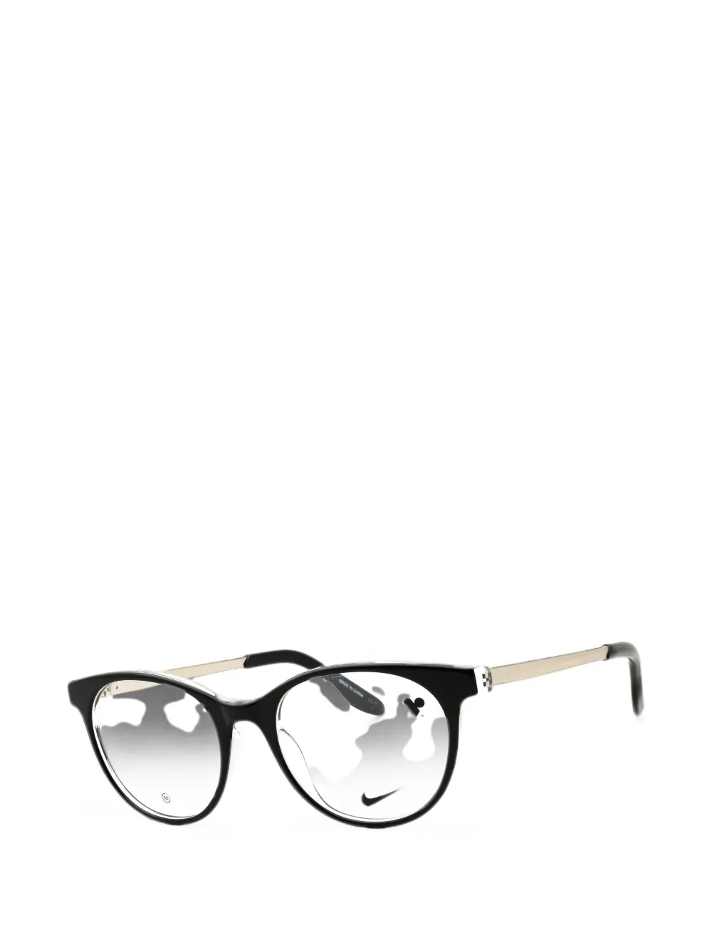 Nike round-frame glasses Zwart