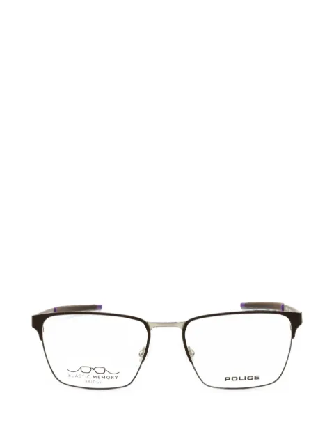 Police rectangle-frame glasses