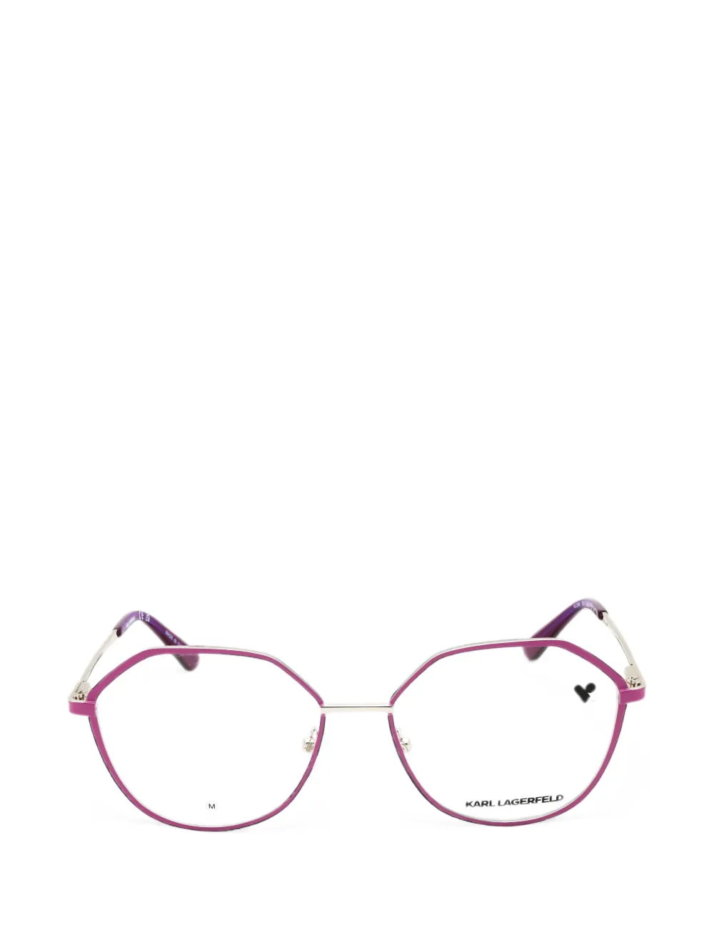 Karl Lagerfeld geometric-frame glasses - Rosa