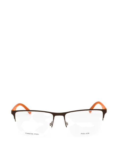 Police rectangle-frame glasses