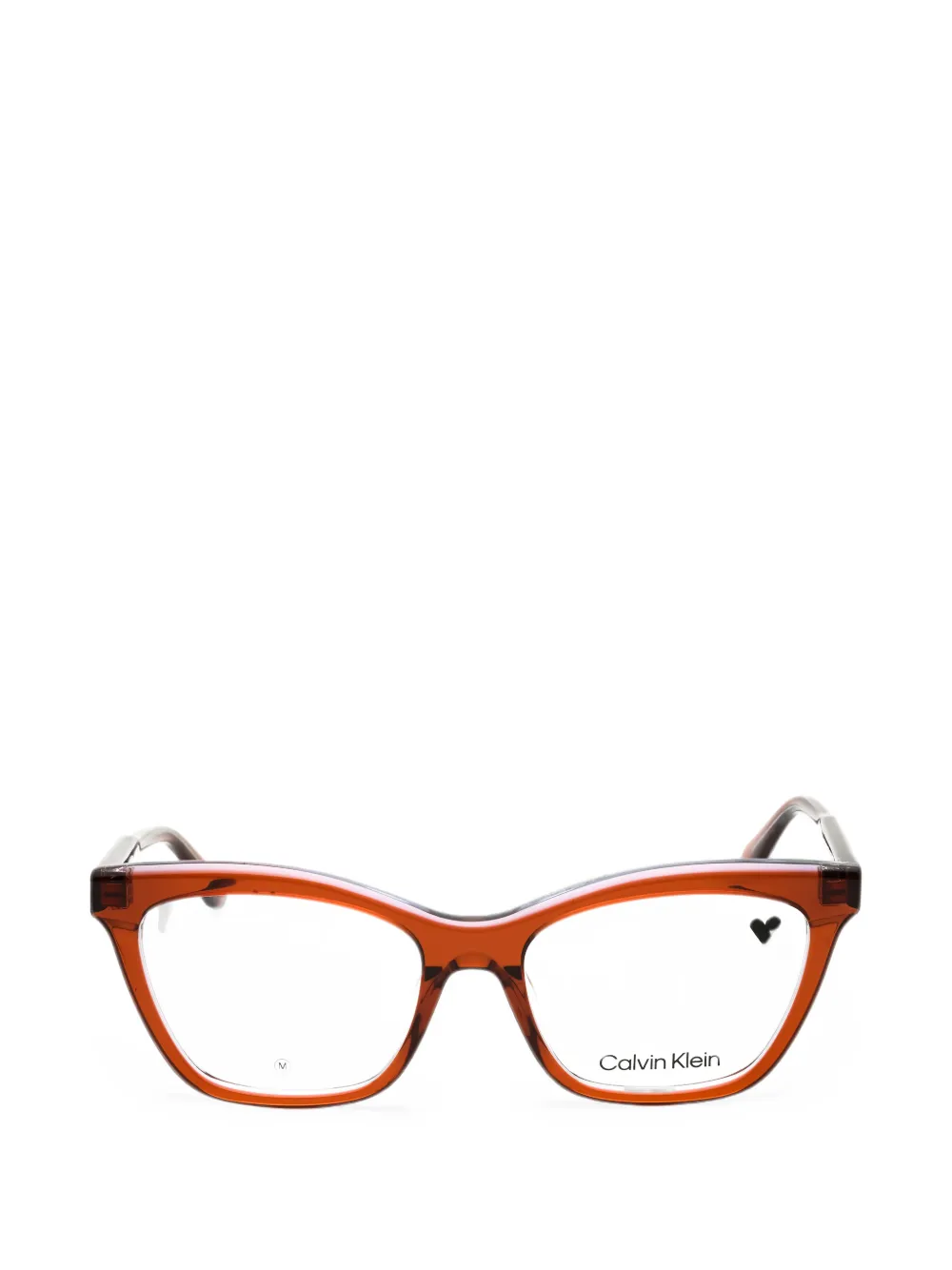 Calvin Klein cat-eye glasses - Marrone