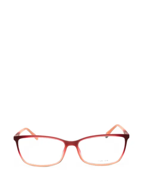 Police rectangle-frame glasses