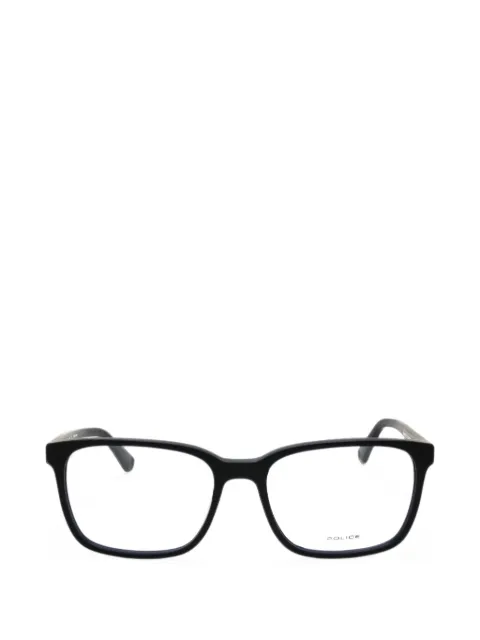 Police rectangle-frame glasses