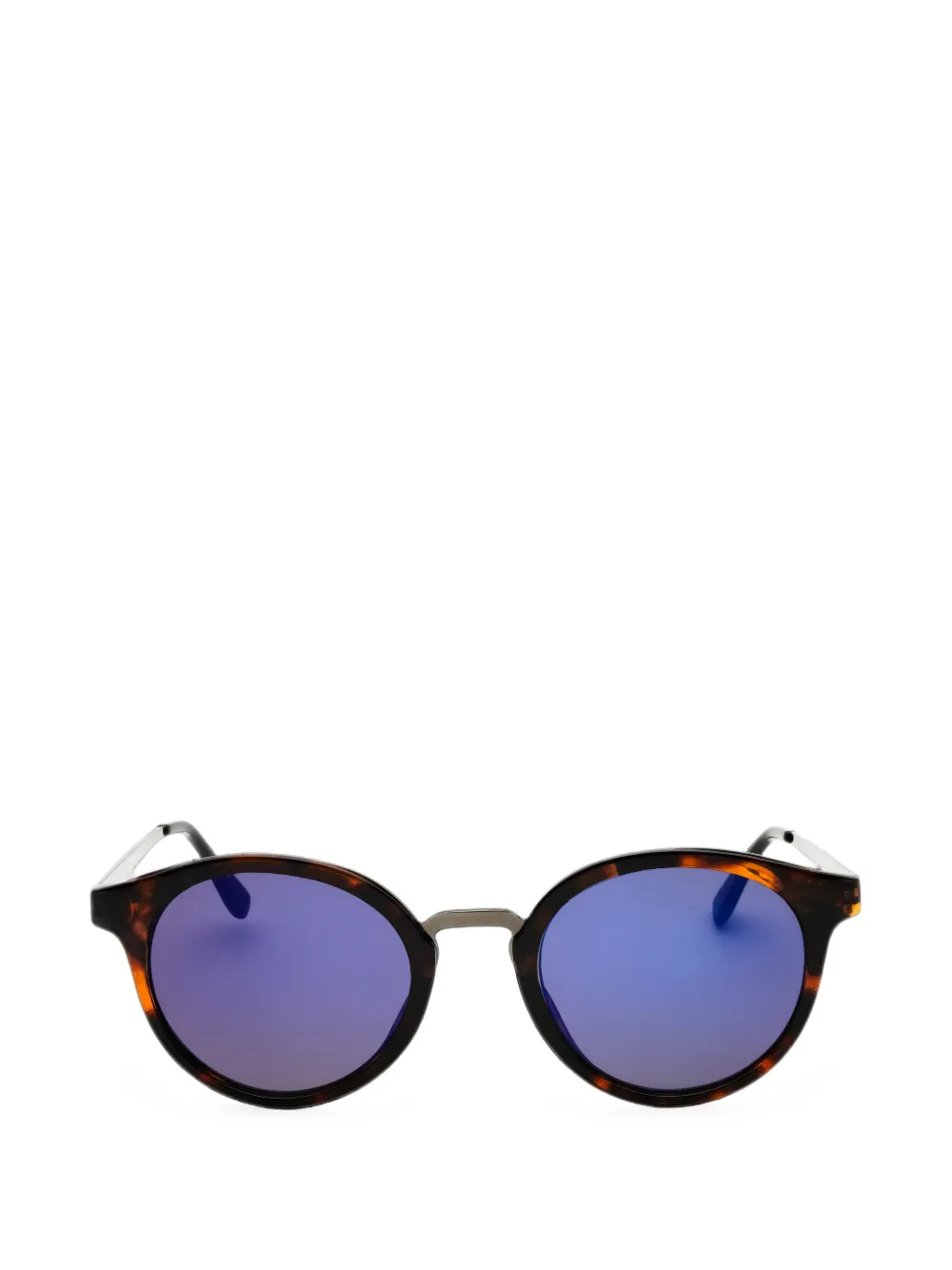 GUESS USA tortoiseshell-effect round-frame sunglasses · 51