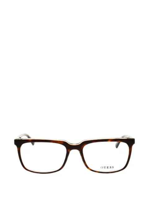 GUESS EYEWEAR очки в прямоугольной оправе с логотипом