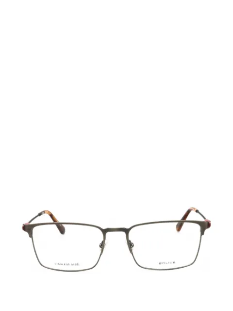 Police rectangle-frame glasses