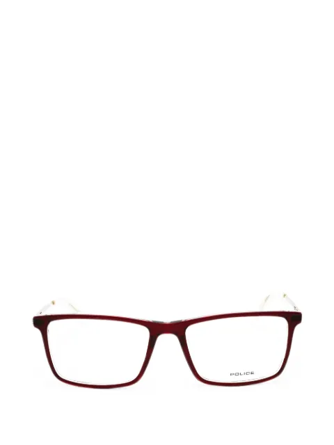 Police rectangle-frame glasses