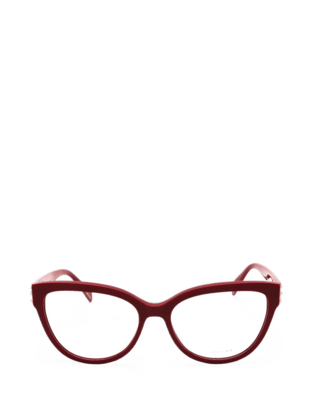 Police cat-eye-frame glasses - Rosso