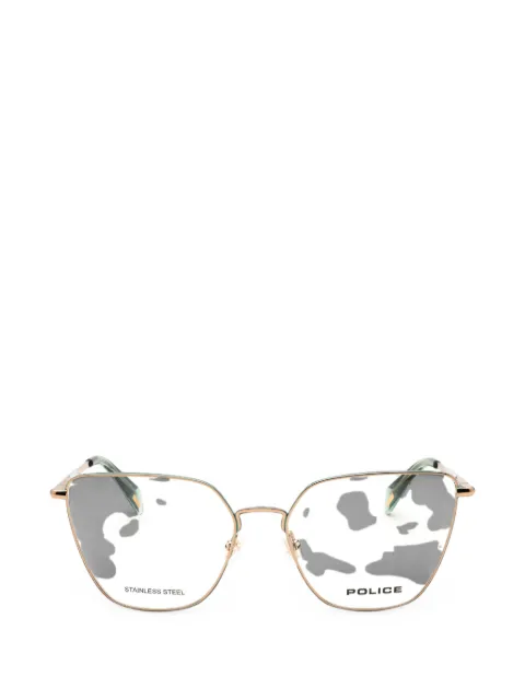 Police cat-eye frame glasses