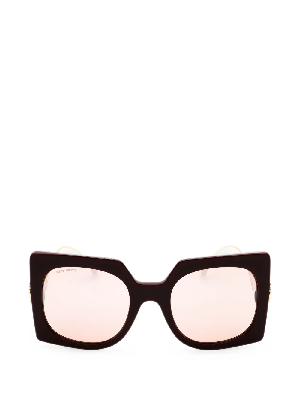 ETRO oversized square-frame sunglasses - Rosso
