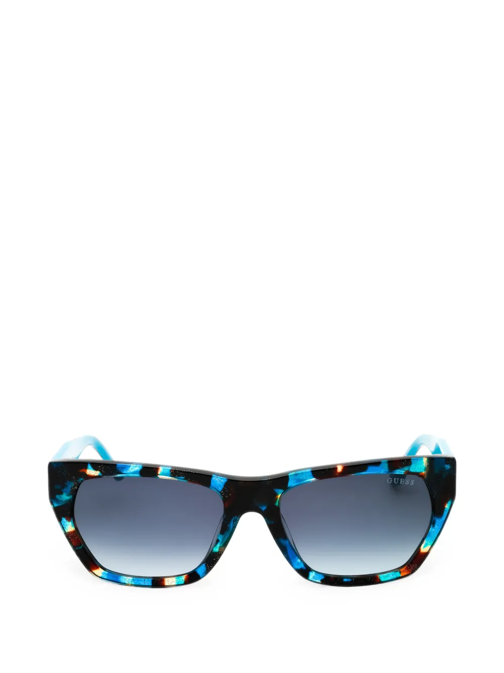 GUESS USA tortoiseshell-effect rectangle-frame sunglasses