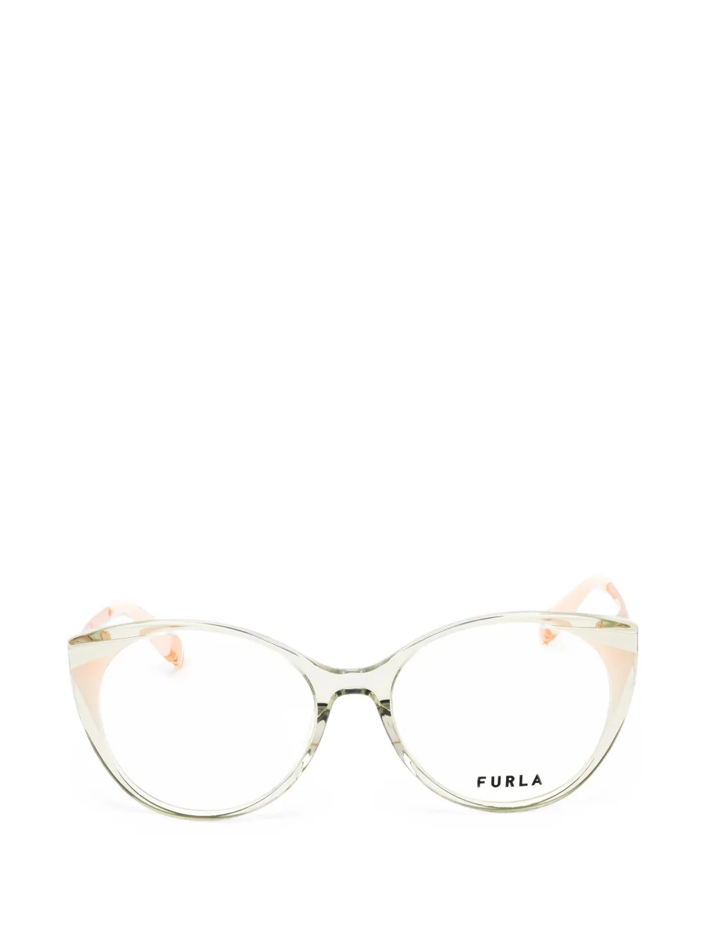 Furla round-frame glasses - Toni neutri