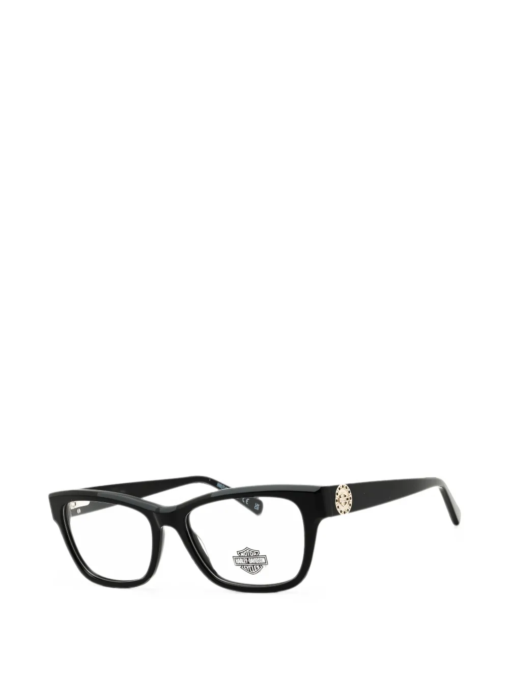 Harley-davidson Rectangle-frame Glasses In Black