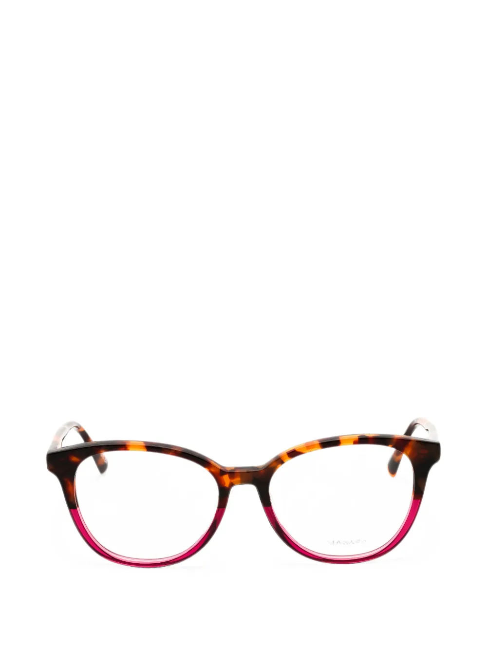 Max & Co Tortoiseshell-effect Round-frame Glasses In Brown