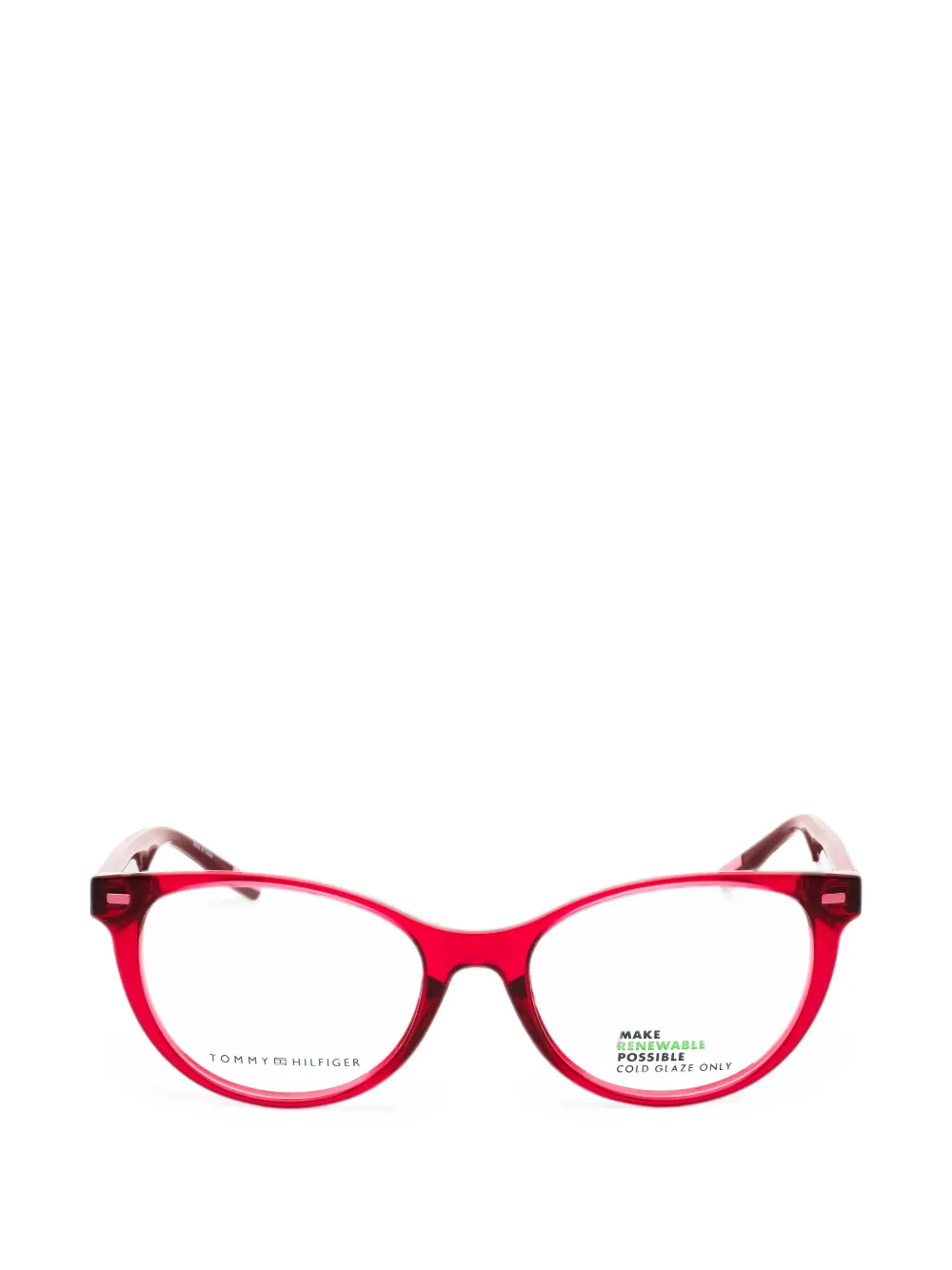 Tommy Hilfiger oval-frame glasses - Rosso