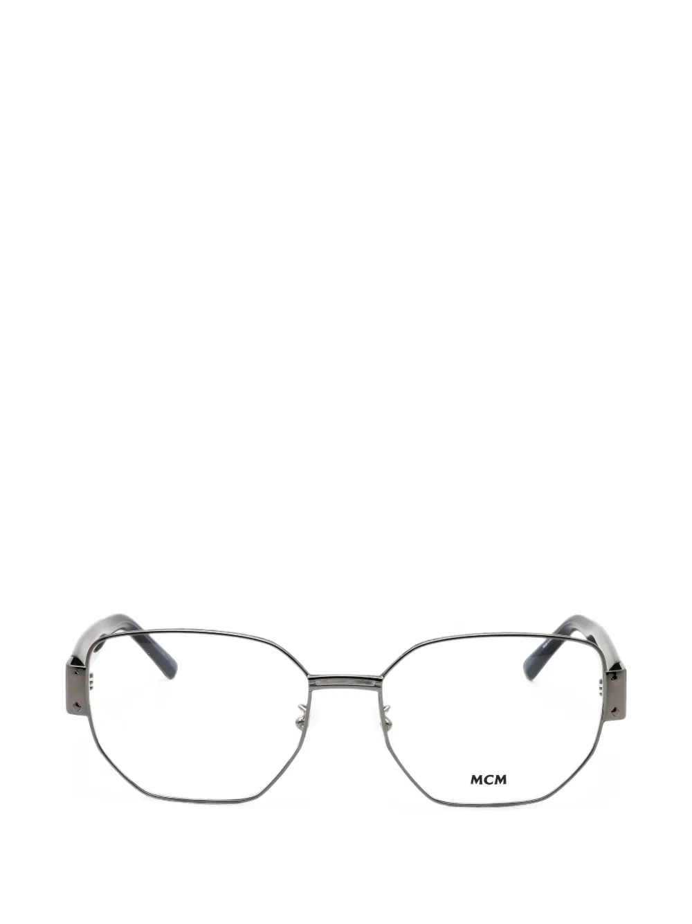 Mcm Geometric-frame Glasses In Grey