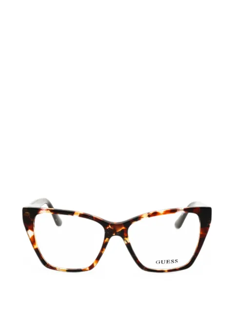 GUESS EYEWEAR tortoiseshell-effect cat-eye glasses