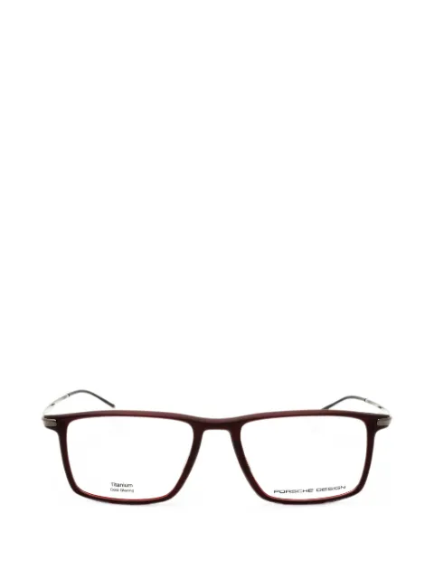 Porsche Design rectangle-frame glasses